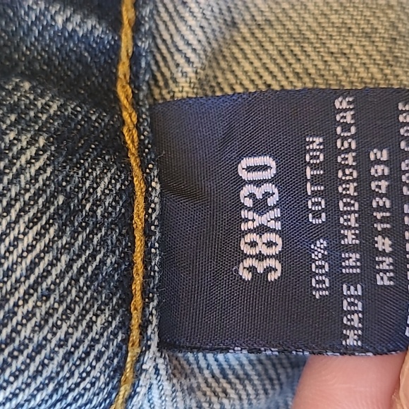 FULL BLUE Denim Blue Jeans Adult 38X30 - Picture 5 of 8